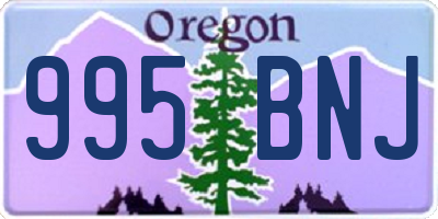 OR license plate 995BNJ