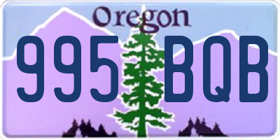 OR license plate 995BQB