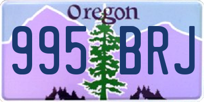 OR license plate 995BRJ