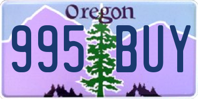 OR license plate 995BUY