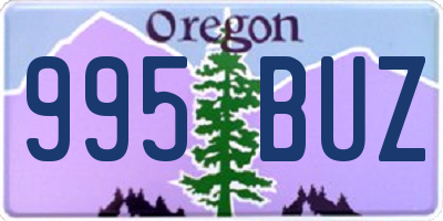 OR license plate 995BUZ