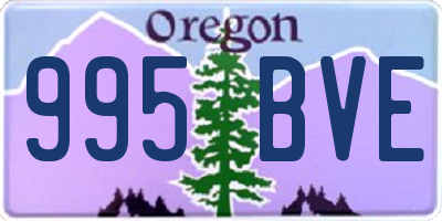 OR license plate 995BVE