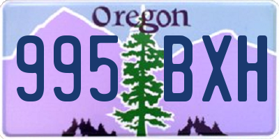OR license plate 995BXH