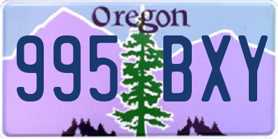 OR license plate 995BXY
