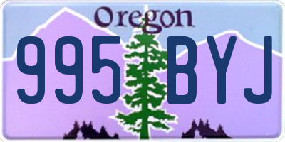OR license plate 995BYJ