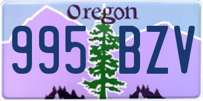 OR license plate 995BZV