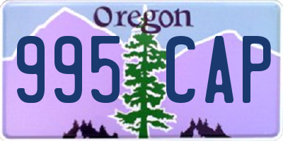 OR license plate 995CAP