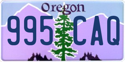 OR license plate 995CAQ