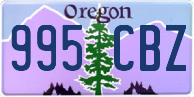 OR license plate 995CBZ