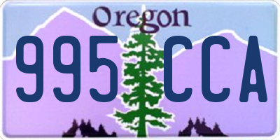 OR license plate 995CCA