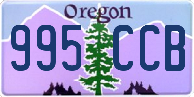 OR license plate 995CCB
