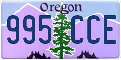 OR license plate 995CCE