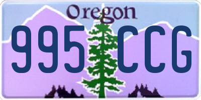 OR license plate 995CCG