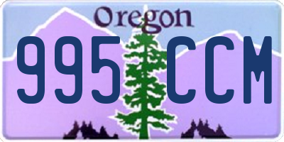 OR license plate 995CCM