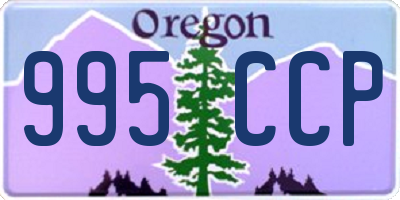OR license plate 995CCP