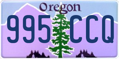 OR license plate 995CCQ