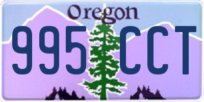 OR license plate 995CCT