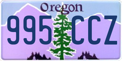 OR license plate 995CCZ