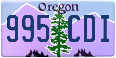 OR license plate 995CDI