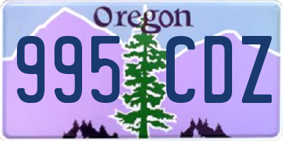 OR license plate 995CDZ