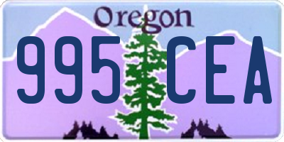 OR license plate 995CEA