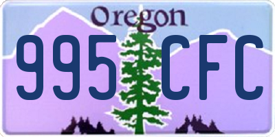 OR license plate 995CFC