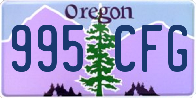 OR license plate 995CFG