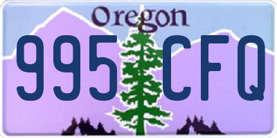 OR license plate 995CFQ