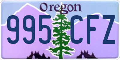 OR license plate 995CFZ