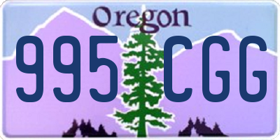 OR license plate 995CGG
