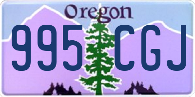 OR license plate 995CGJ