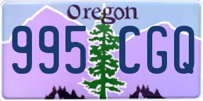OR license plate 995CGQ
