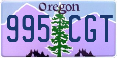 OR license plate 995CGT