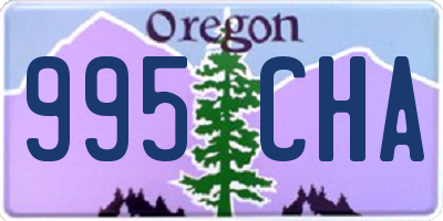 OR license plate 995CHA