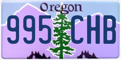 OR license plate 995CHB