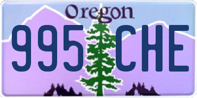 OR license plate 995CHE