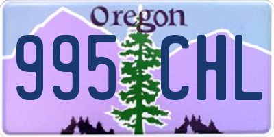 OR license plate 995CHL