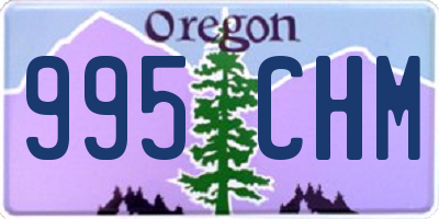 OR license plate 995CHM