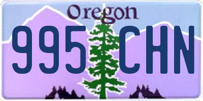 OR license plate 995CHN