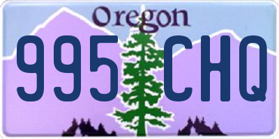OR license plate 995CHQ