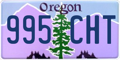 OR license plate 995CHT