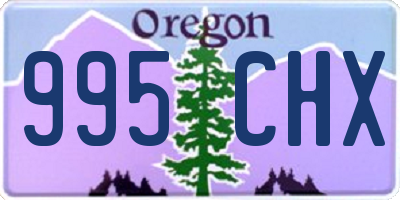 OR license plate 995CHX