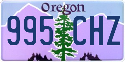 OR license plate 995CHZ