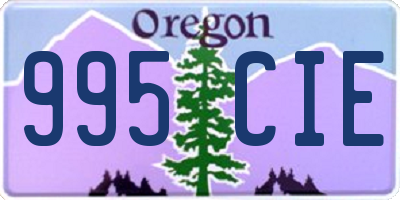 OR license plate 995CIE