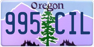 OR license plate 995CIL