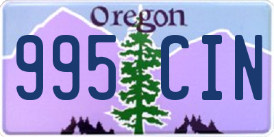 OR license plate 995CIN