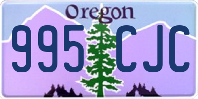 OR license plate 995CJC