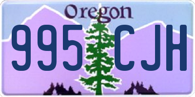 OR license plate 995CJH