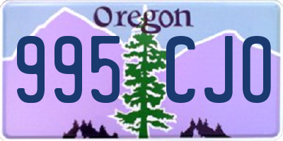 OR license plate 995CJO