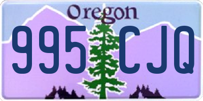 OR license plate 995CJQ